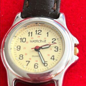 Watch-It Silver and Cream Watch